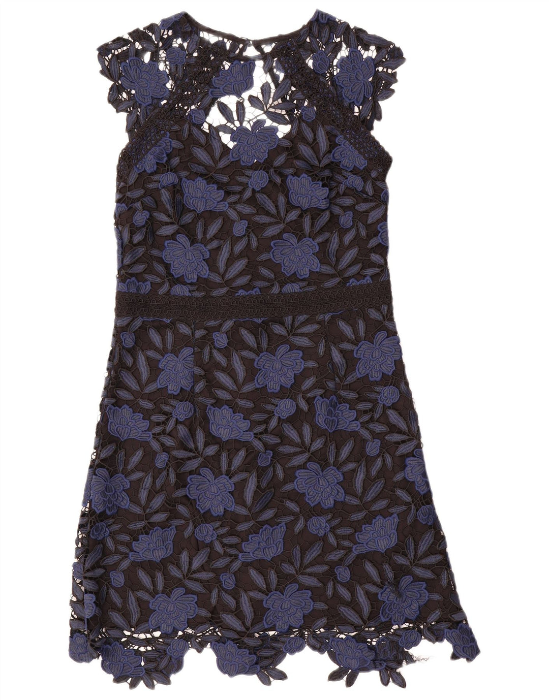 Lipsy A-Linien-Kleid für Damen, Größe 44, Mittel, Marineblau, Blumenmuster, Polyester