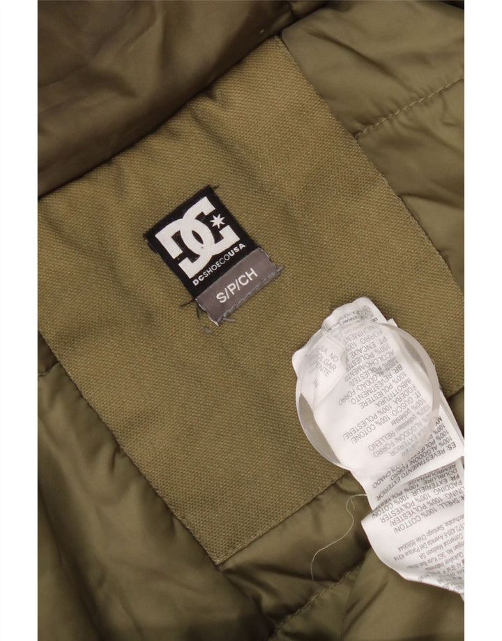 DC Herren Parka mit Kapuze, UK 36, Größe S, Khaki, Baumwolle