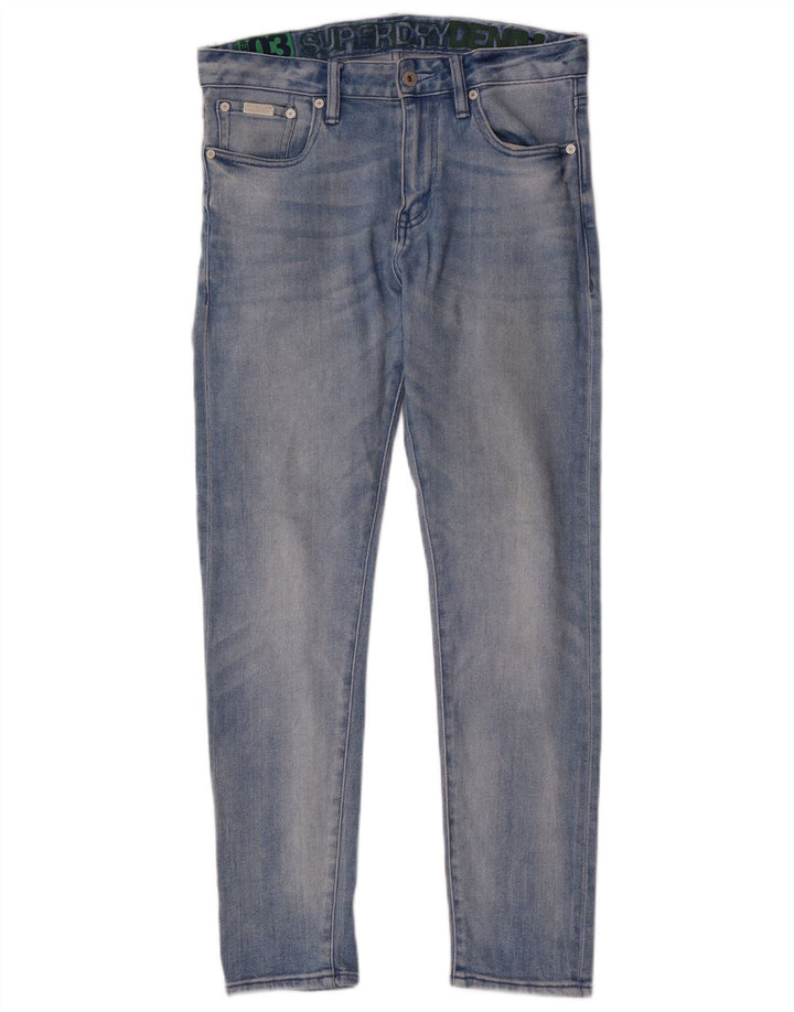 Superdry Herren Slim Jeans W30 L30 Blaue Baumwolle