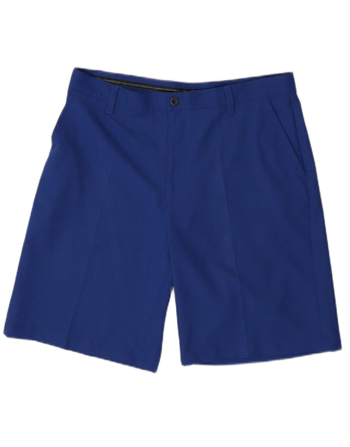IZOD Mens Chino Shorts W36 Large  Blue Polyester