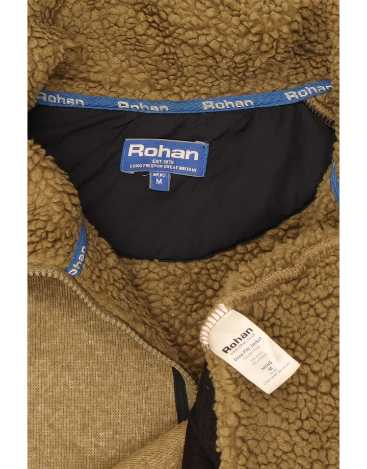 Rohan Herren-Trainingsanzugoberteil, Mittelkhaki, Farbblock-Acryl
