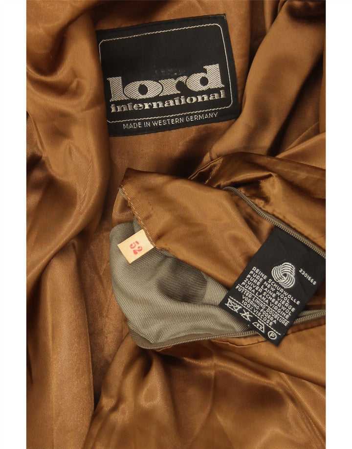 Lord Herrenmantel IT 52 XL Beige Schurwolle