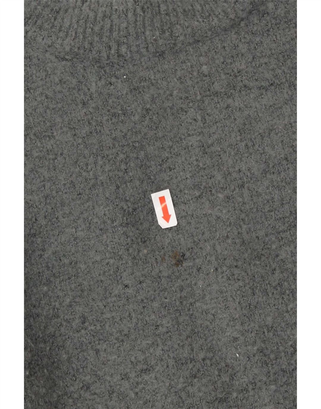 Zara Damen-Pullover, übergroß, Rundhalsausschnitt, Gr. 14, Mittelgrau, Acryl