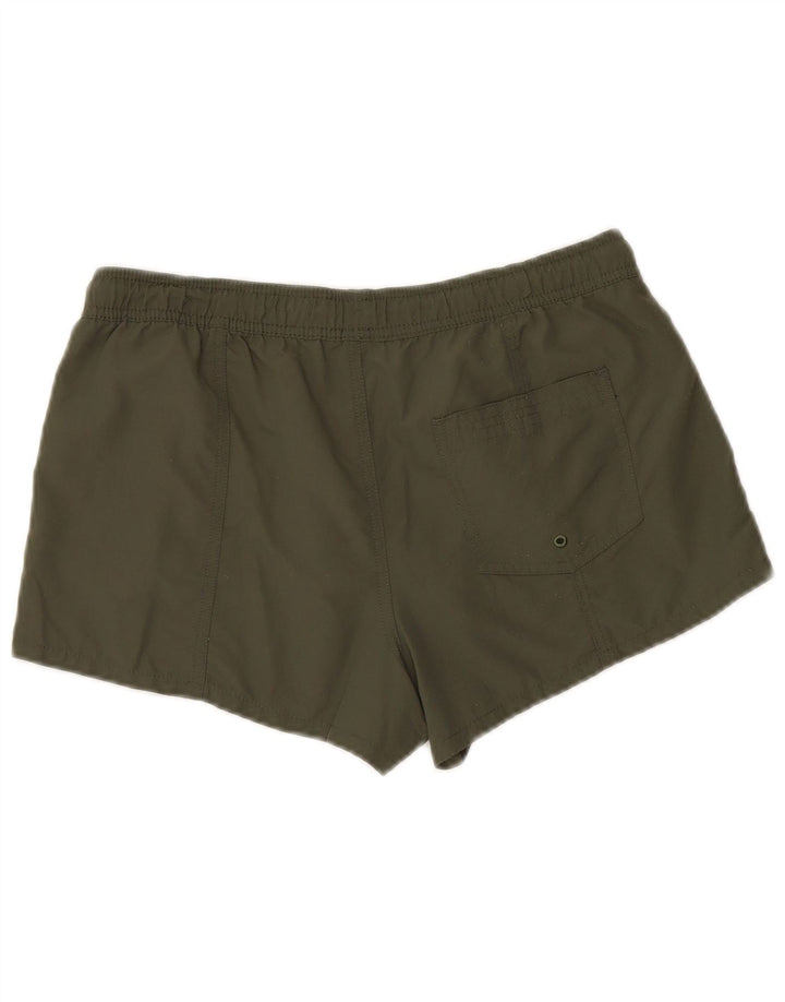 VUORI Womens Swimming Shorts UK 14 Medium Khaki Polyamide