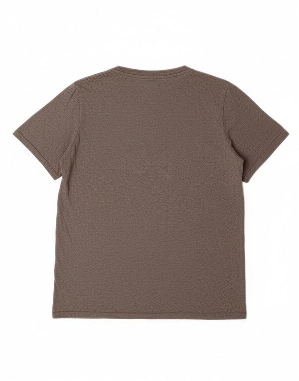 NIKE Jungen-T-Shirt mit sportlichem Schnitt und Grafik, 12–13 Jahre, Größe L, aus grauer Baumwolle