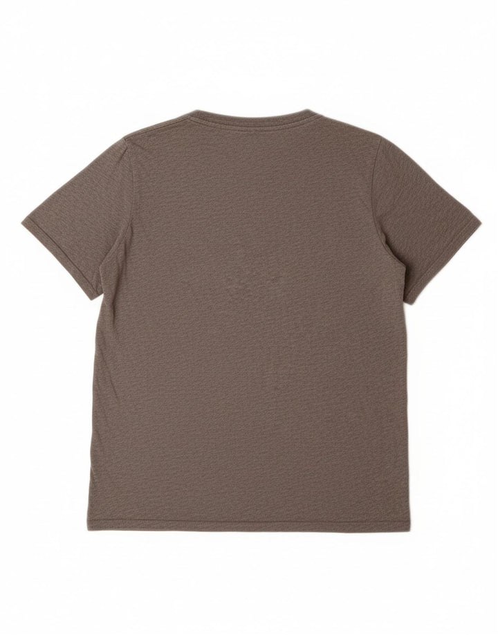 NIKE Jungen-T-Shirt mit sportlichem Schnitt und Grafik, 12–13 Jahre, Größe L, aus grauer Baumwolle