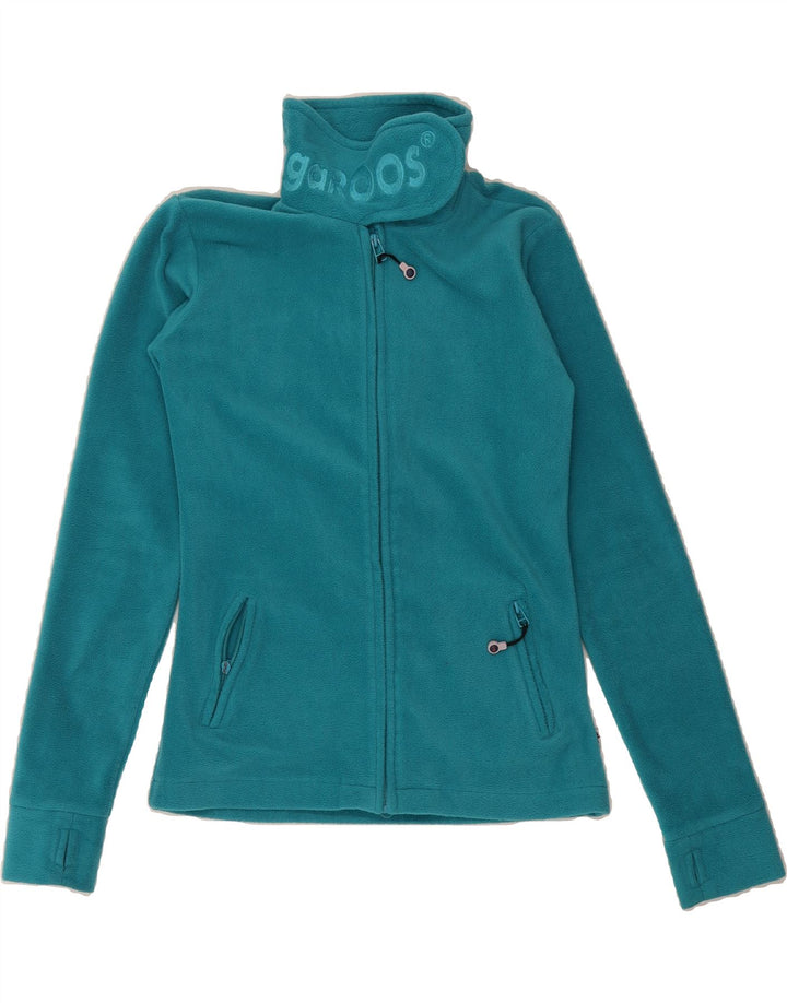 KANGAROOS Girls Fleece Jacket 14-15 Years Blue Polyester Vintage Kangaroos and Second-Hand Kangaroos from Messina Hembry 