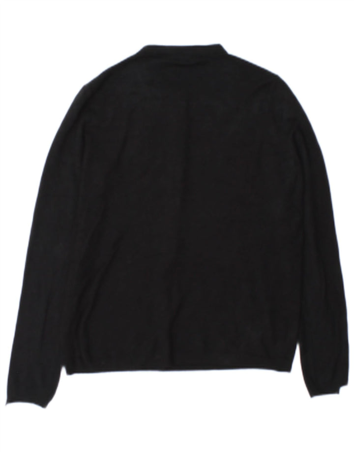 Zara Damen Strickjacke UK 14 Medium Schwarz