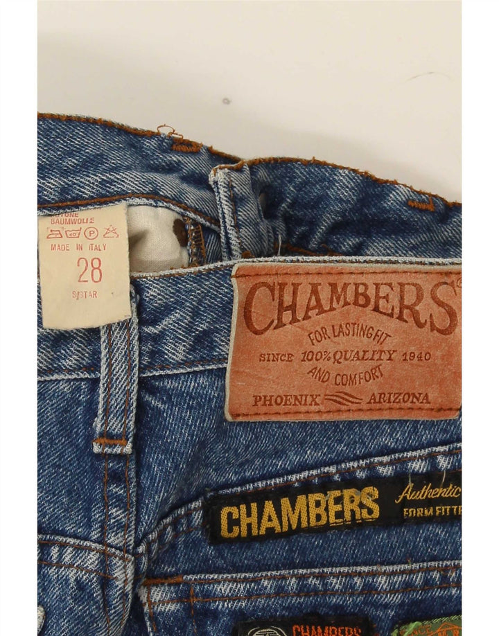 Chambers Herren Straight Jeans W28 L30 Blaue Baumwolle