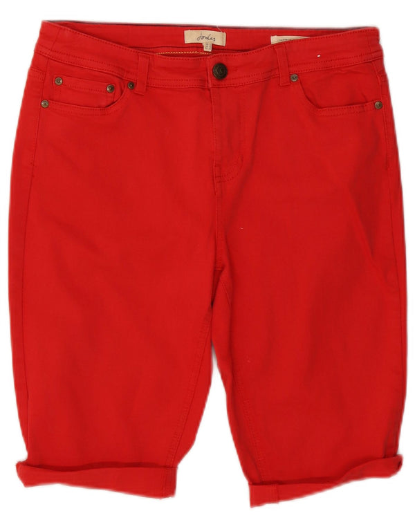 Joules Damen Bermuda Denim Shorts UK 14 Medium W30 Rote Baumwolle