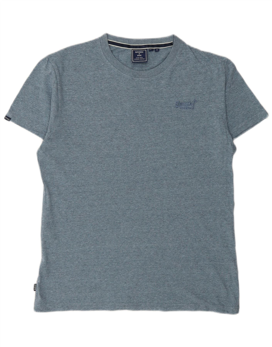 SUPERDRY Mens T-Shirt Top Small Blue Cotton