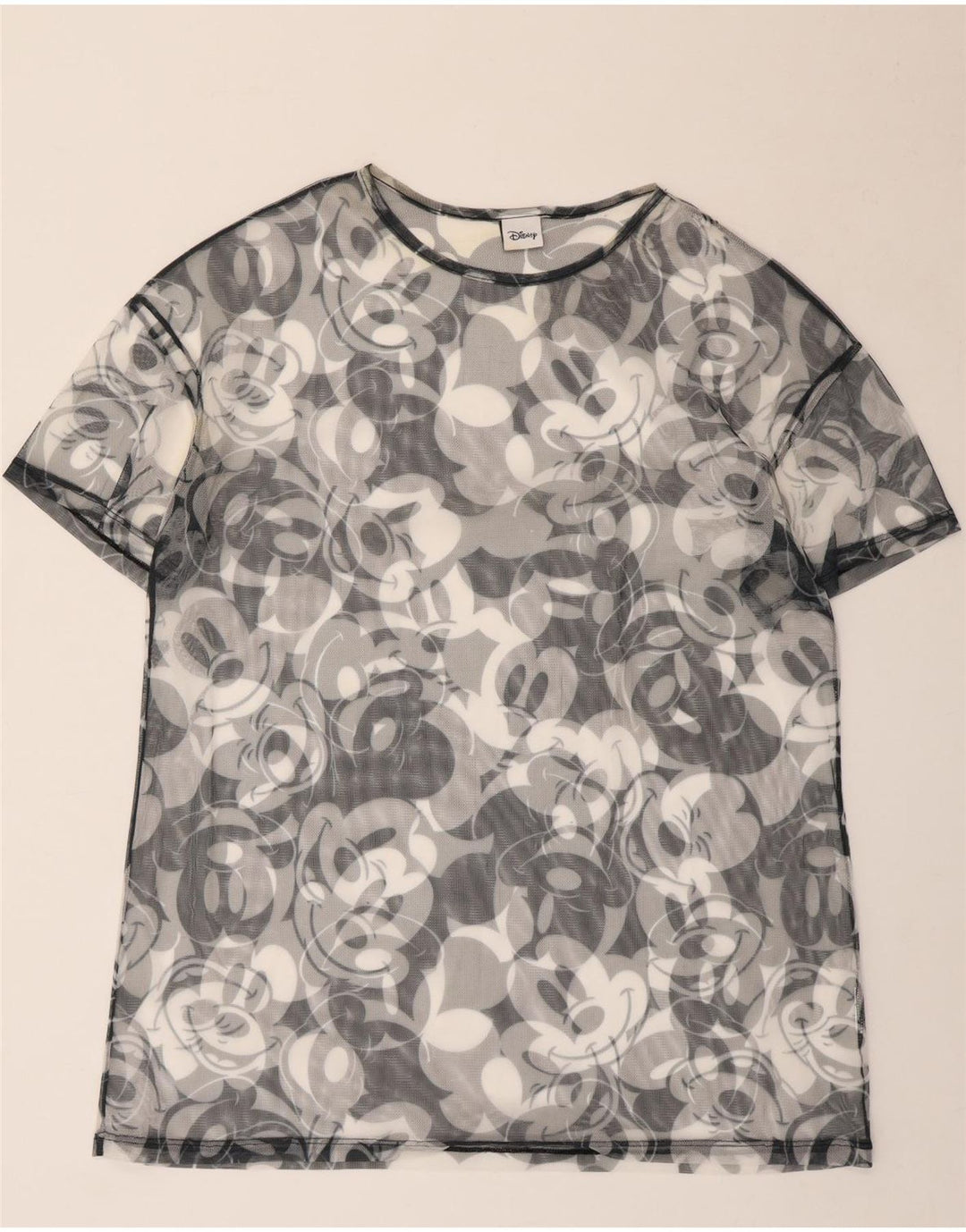 Disney Herren-T-Shirt mit Mickey-Mouse-Grafik, Größe L, Grau