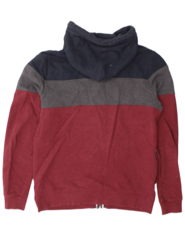 Fat Face Herren-Kapuzenpullover mit Reißverschluss, mittelgroß, mehrfarbig, Colourblock-Baumwolle
