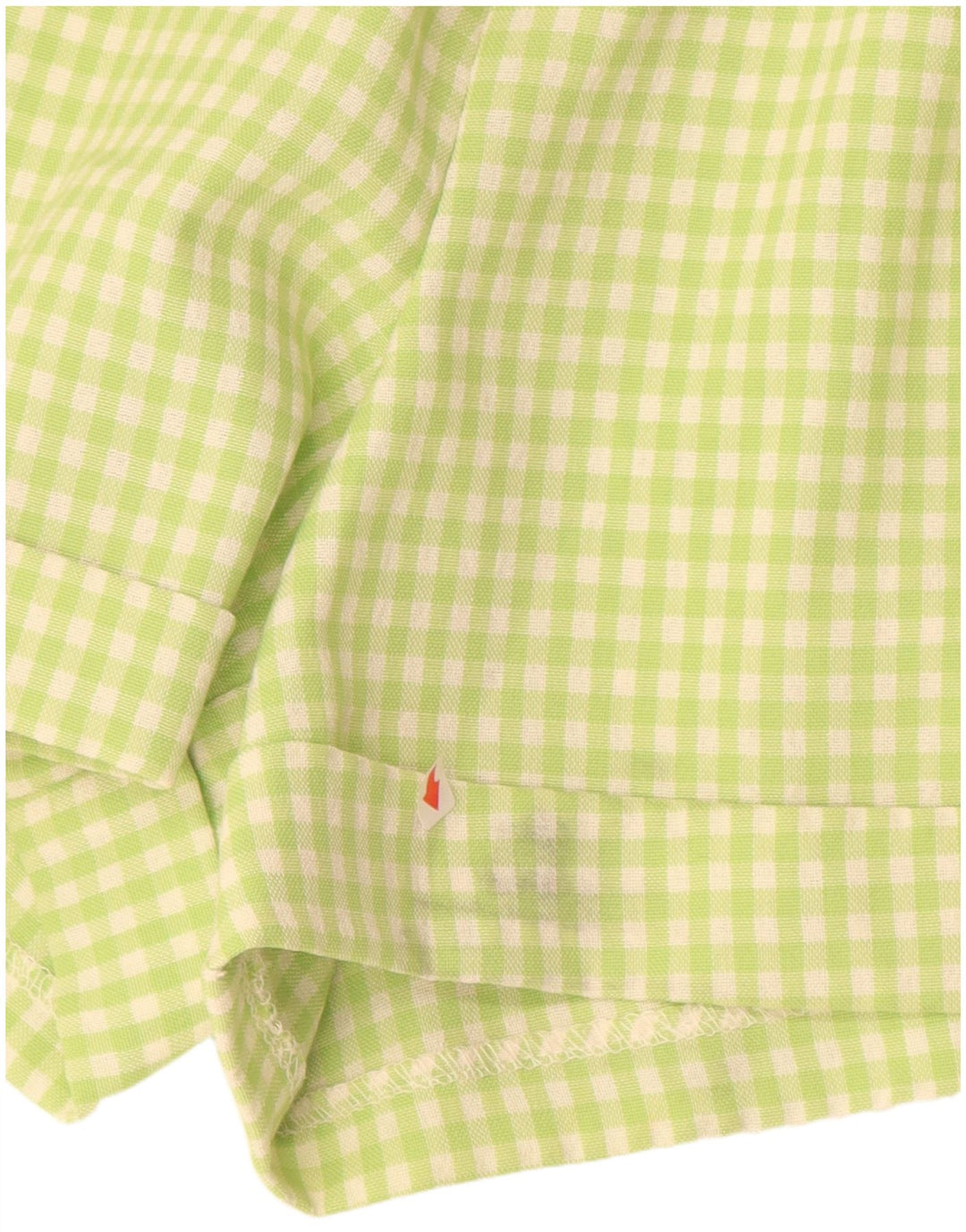 PIMKIE Damen-Chinoshorts mit hoher Taille, IT 44, Mittel W26, grüner Gingham