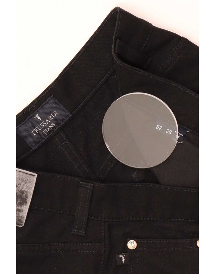 Trussardi Herren Straight Jeans W36 L29 Schwarz