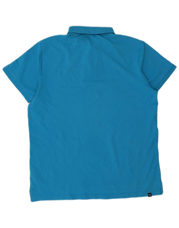 Puma Herren Poloshirt XL Blau Baumwolle