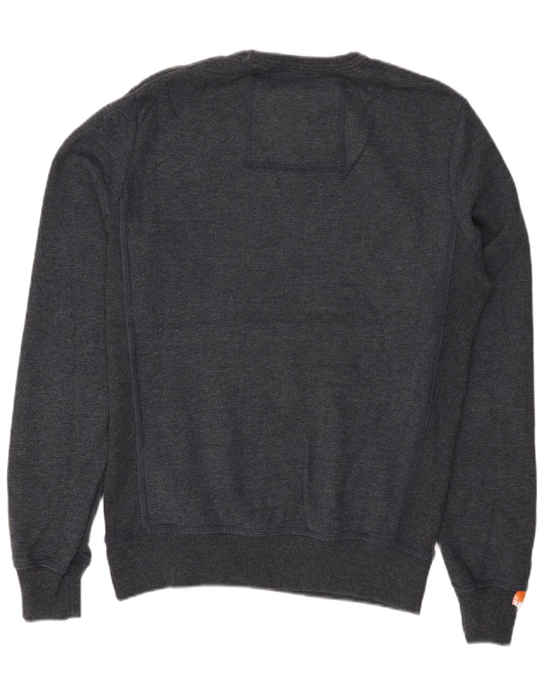 SUPERDRY Herren-Sweatshirt-Pullover aus mittelblauer Baumwolle