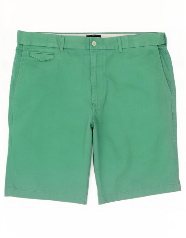 Marks & Spencer Herren Chinoshorts W40 XL Grüne Baumwolle