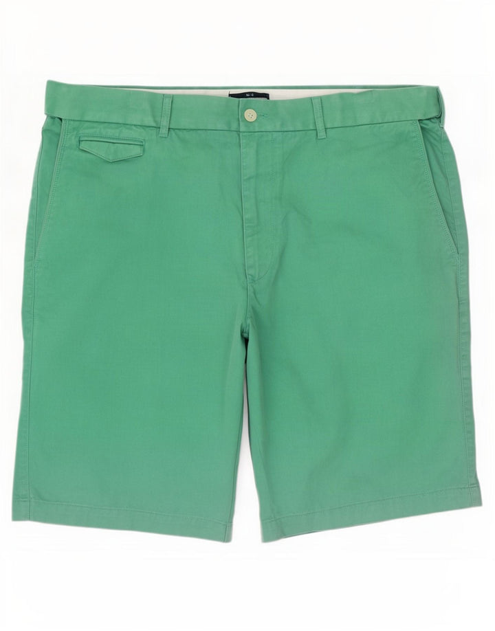 Marks & Spencer Herren Chinoshorts W40 XL Grüne Baumwolle