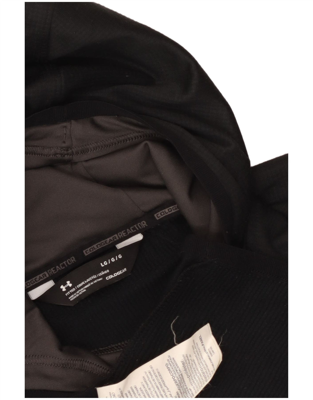 Under Armour Herren Cold Gear Kapuzenpullover, groß, aus schwarzem Polyester