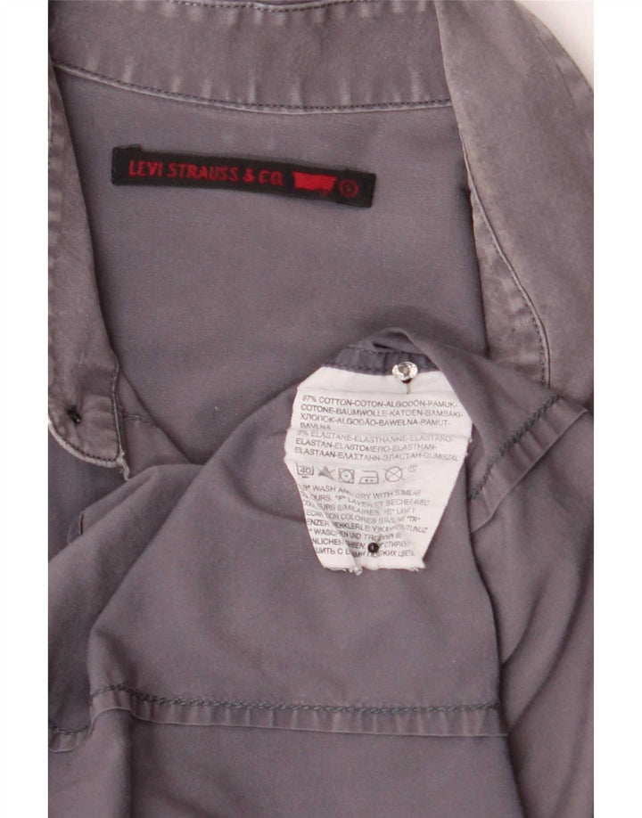 Levi's Herren-Hemd, klein, aus grauer Baumwolle