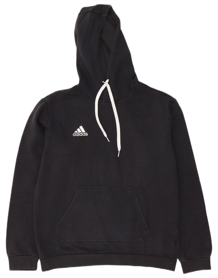 Adidas Herren Kapuzenpullover Mittelschwarz Baumwolle