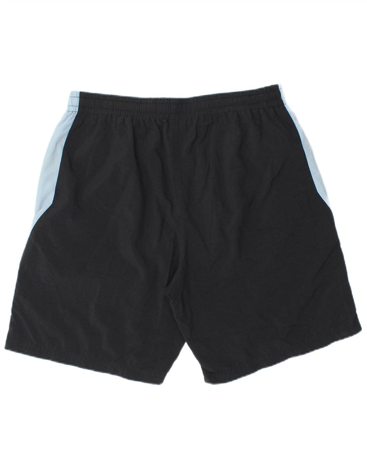 Fila Herren-Sportshorts, groß, schwarzes Colourblock-Polyamid