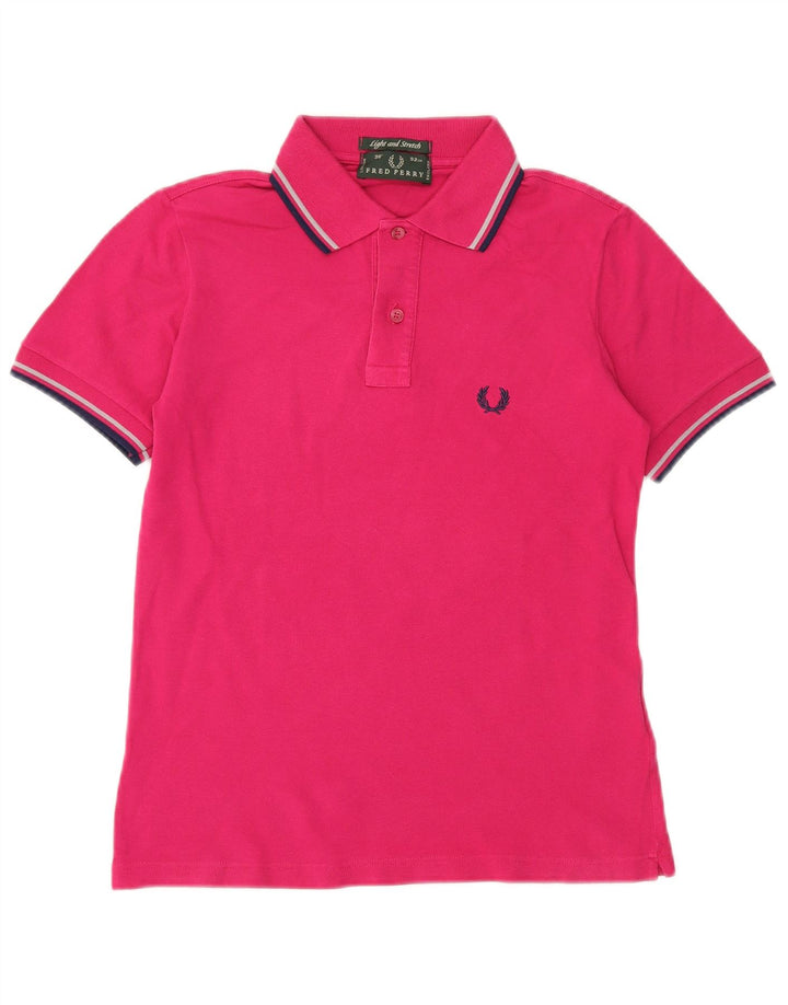 Fred Perry Herren-Poloshirt, klein, rosa Baumwolle