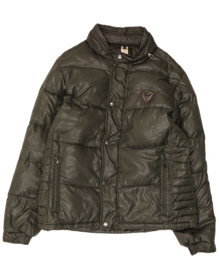 Lotto Damen-Jacke mit Kapuze, gepolstert, UK 18, XL, Khaki, Polyamid