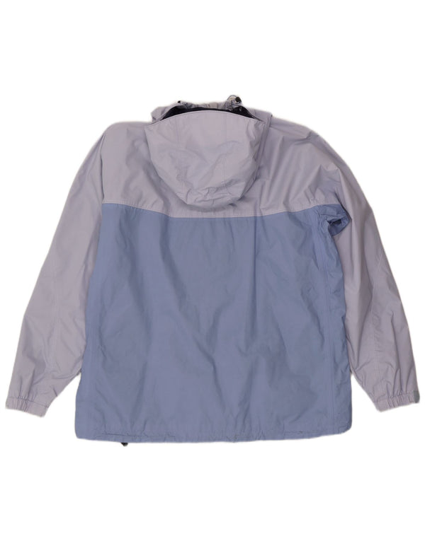 Champion Damen-Regenjacke in Übergröße mit Kapuze, UK 18, XL, Blau, Farbblock