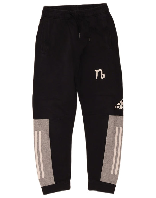 Adidas Jungen-Trainingshose, Jogginghose, 11–12 Jahre, Schwarz, Farbblock
