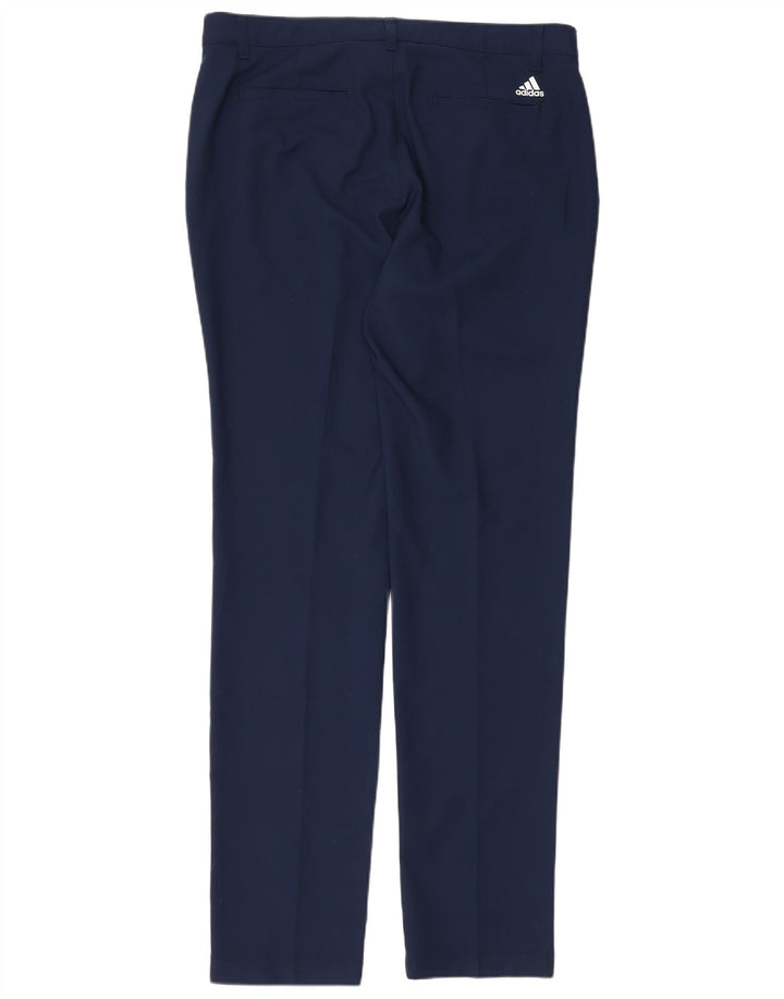 Adidas Herren Slim Chino Hose W34 L34 Marineblau Polyester