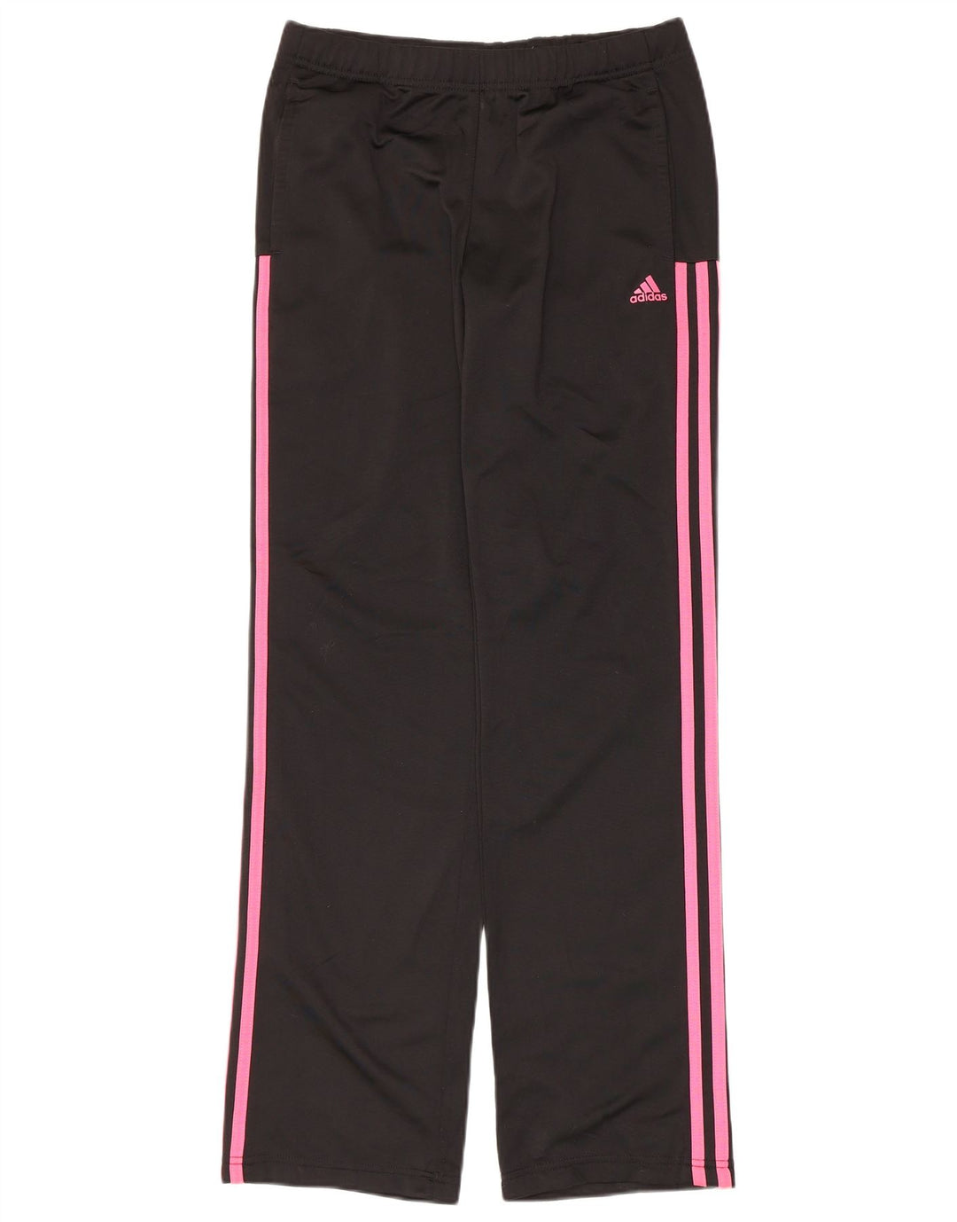 Adidas Mädchen-Trainingshose, 14–15 Jahre, schwarzes Polyester