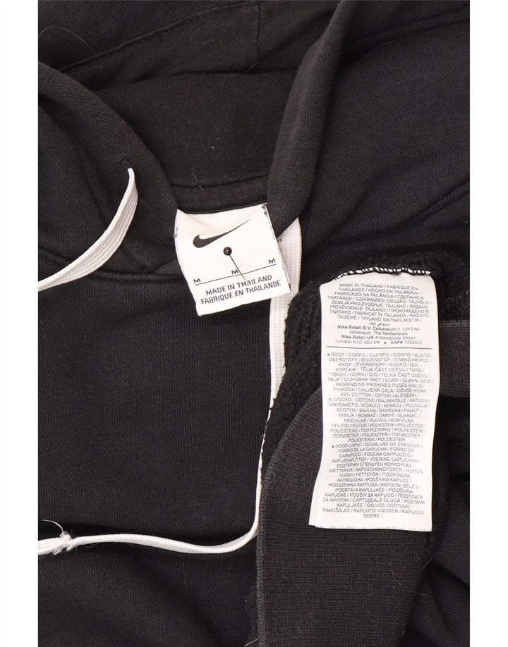 Nike Herren-Hoodie-Pullover aus mittelschwarzer Baumwolle