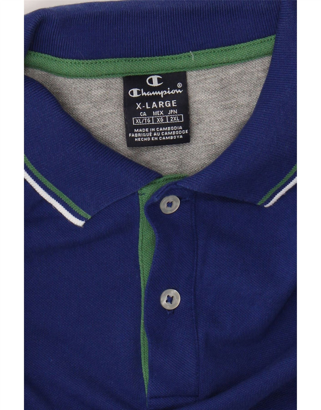 CHAMPION Herren Poloshirt XL Blau