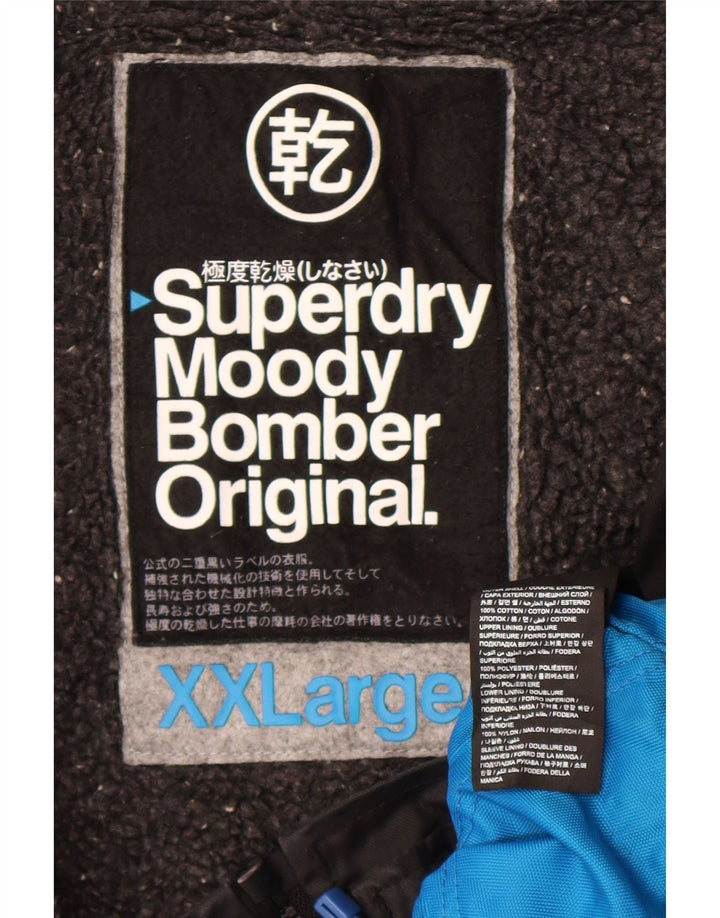 Superdry Herren The Windbomber Bomberjacke UK 44 2XL Schwarz Baumwolle