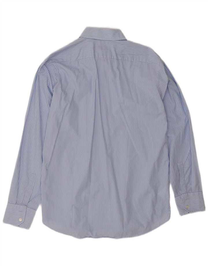 Hugo Boss Herrenhemd Größe 41 16 Große blaue Nadelstreifen