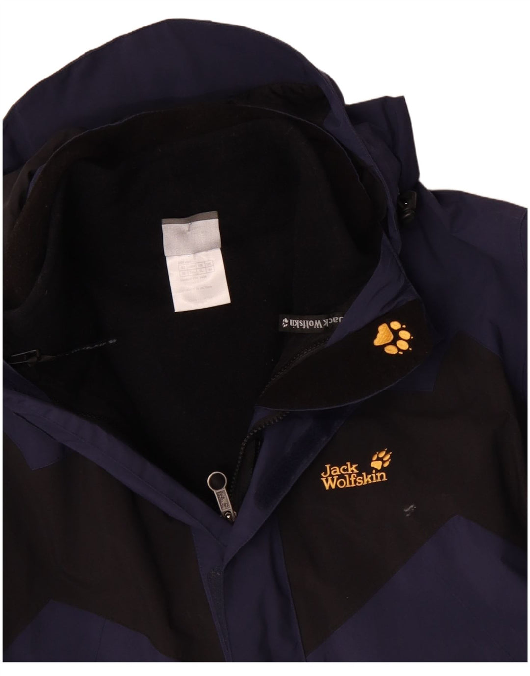 JACK WOLFSKIN Herren-Windbreakerjacke mit Kapuze, UK 44 2XL, Blau, Farbblock