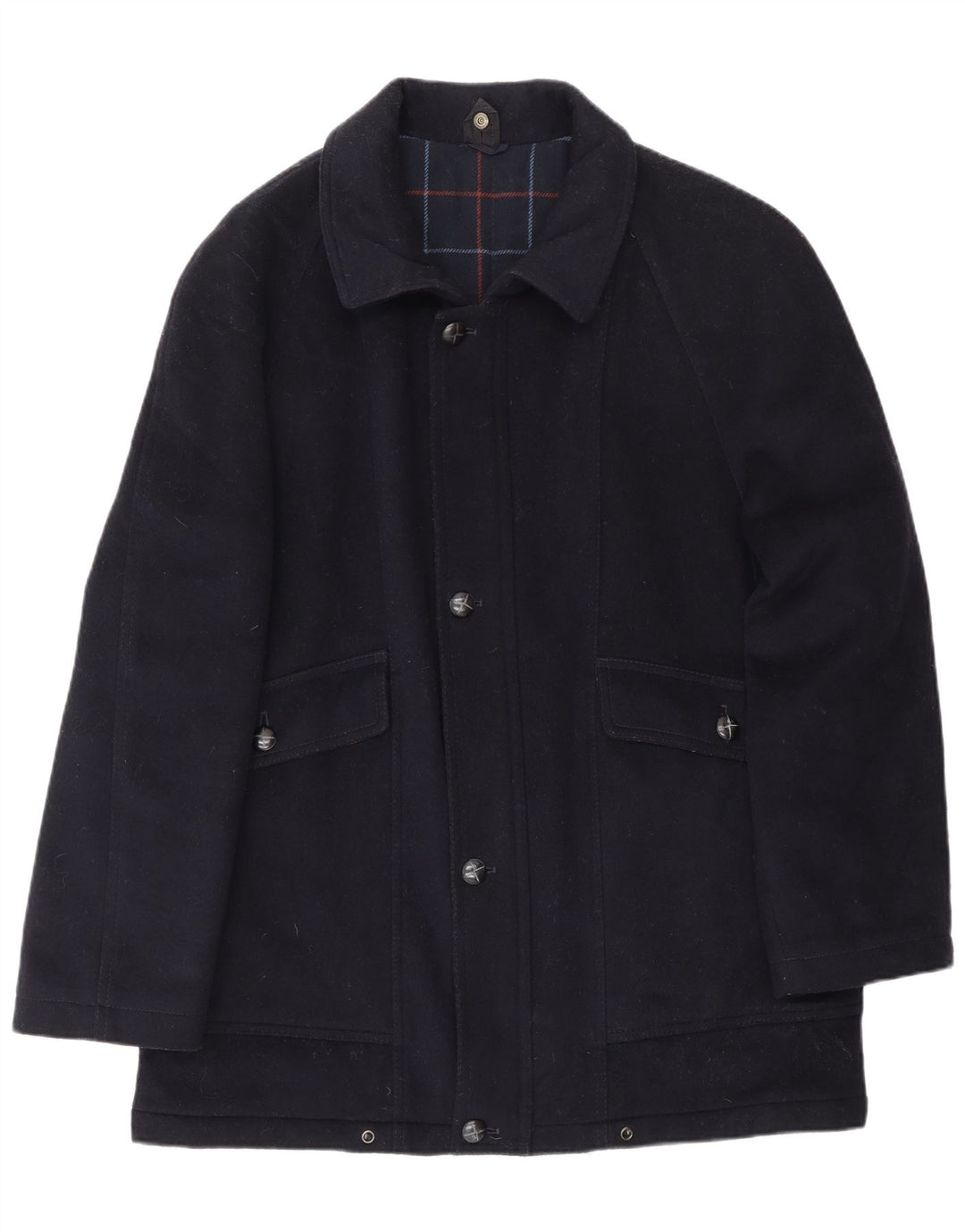 Dolomite Herrenmantel IT 48 Mittelmarineblaue Wolle