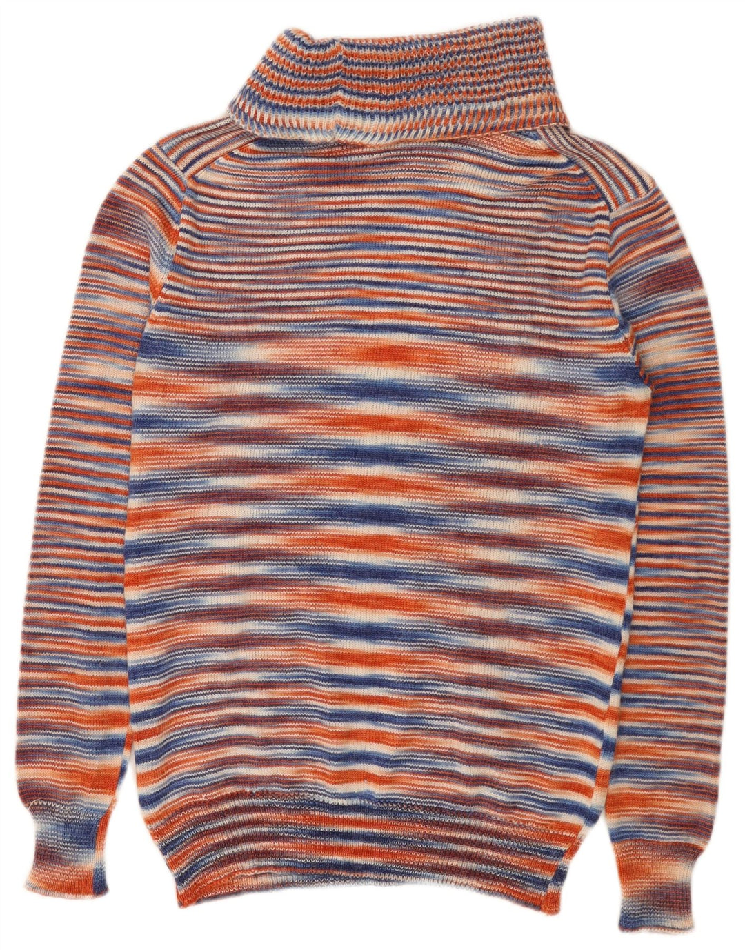 VINTAGE Rollkragenpullover für Damen, Gr. 10, klein, bunt, gestreift