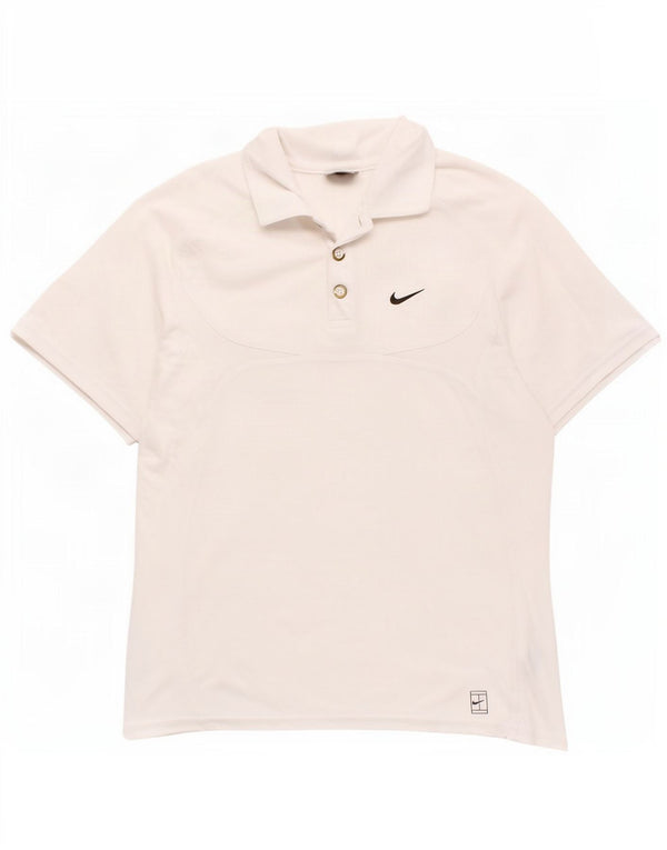Nike Poloshirt für Jungen, 10–11 Jahre, mittelweiße Baumwolle