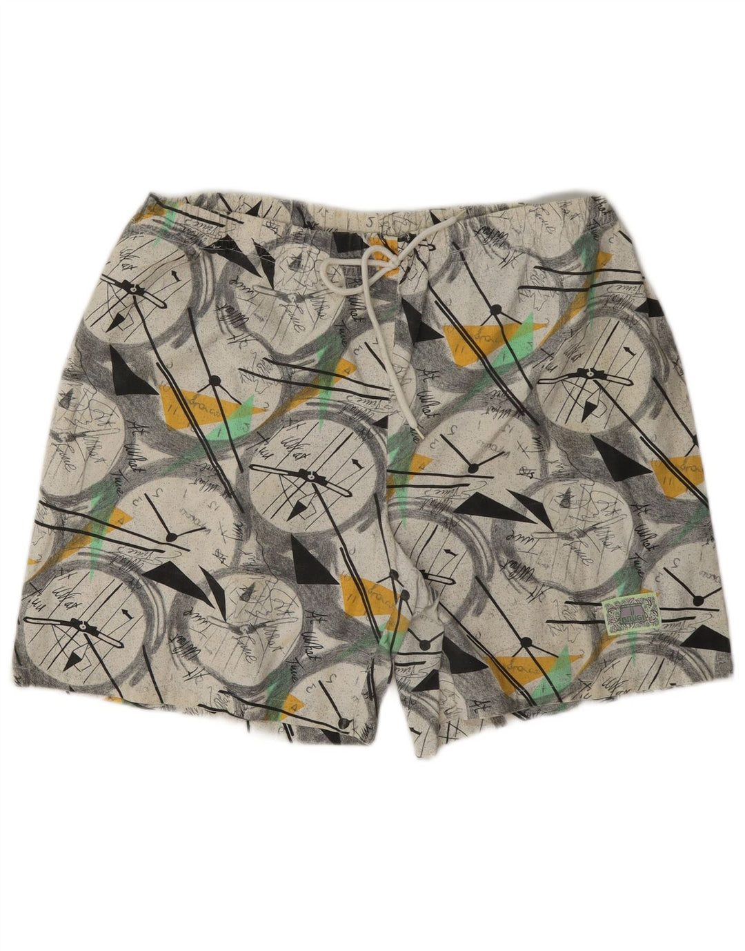 Vintage Herren Sport Shorts groß mehrfarbig geometrisch
