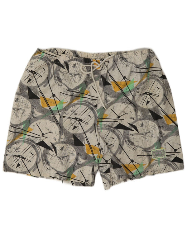 Vintage Herren Sport Shorts groß mehrfarbig geometrisch