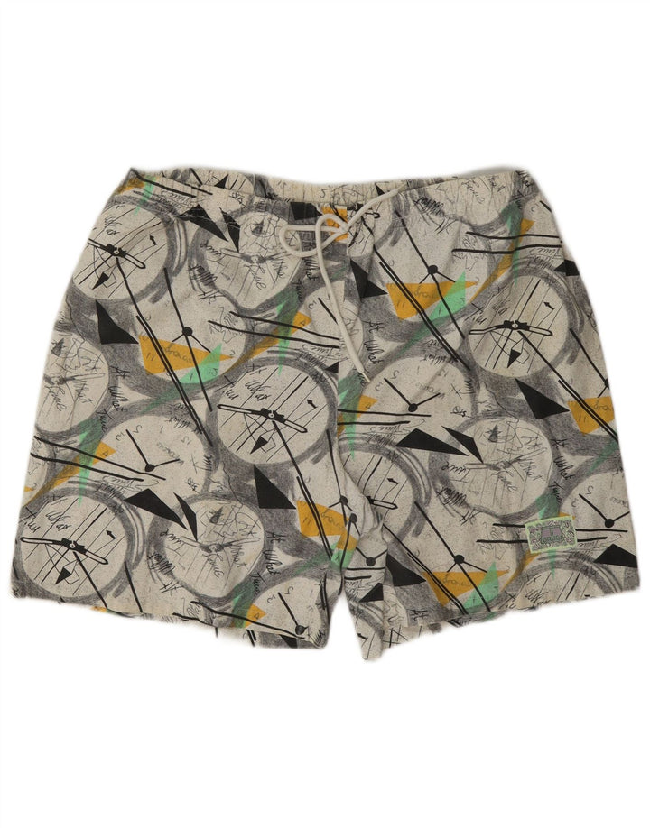 Vintage Herren Sport Shorts groß mehrfarbig geometrisch