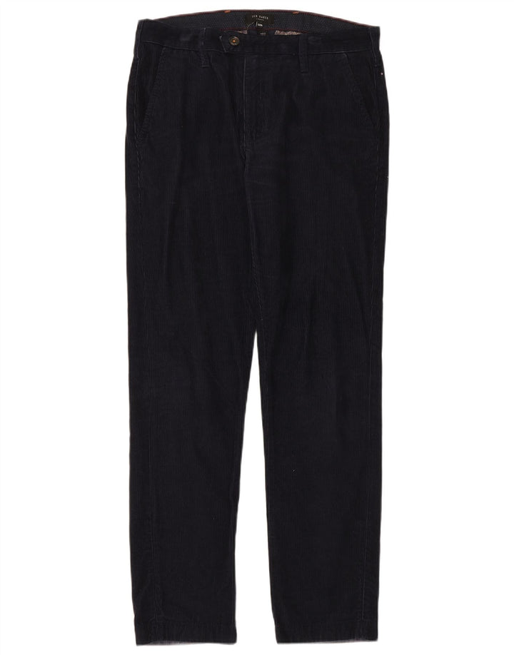 Schmale Cordhose für Damen von Ted Baker, W32, L31, Marineblau