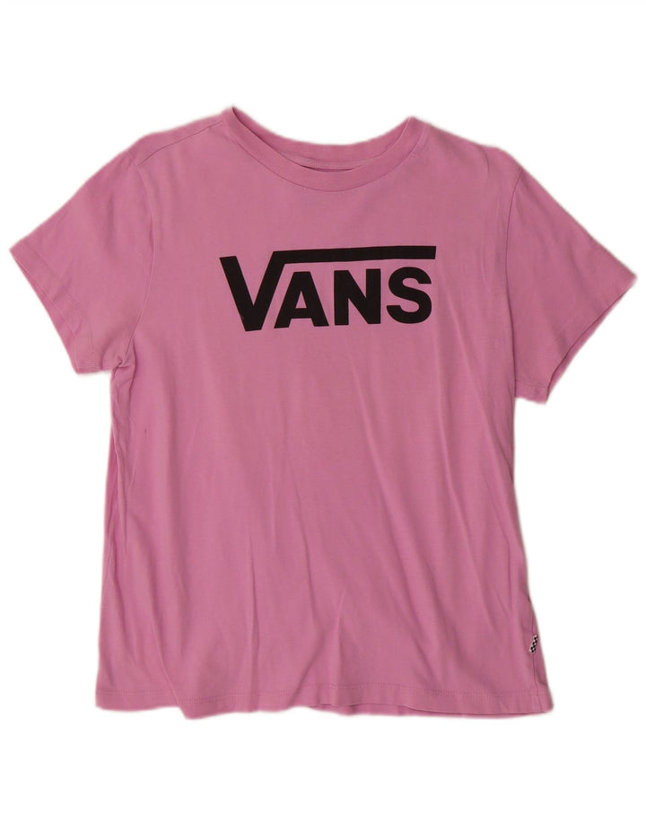 VANS Mädchen T-Shirt mit Grafik, 12–13 Jahre, Größe L, Rosa