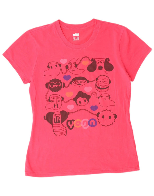 NIKE Damen-T-Shirt mit Grafik, UK 12/14, mittelrosa, Baumwolle