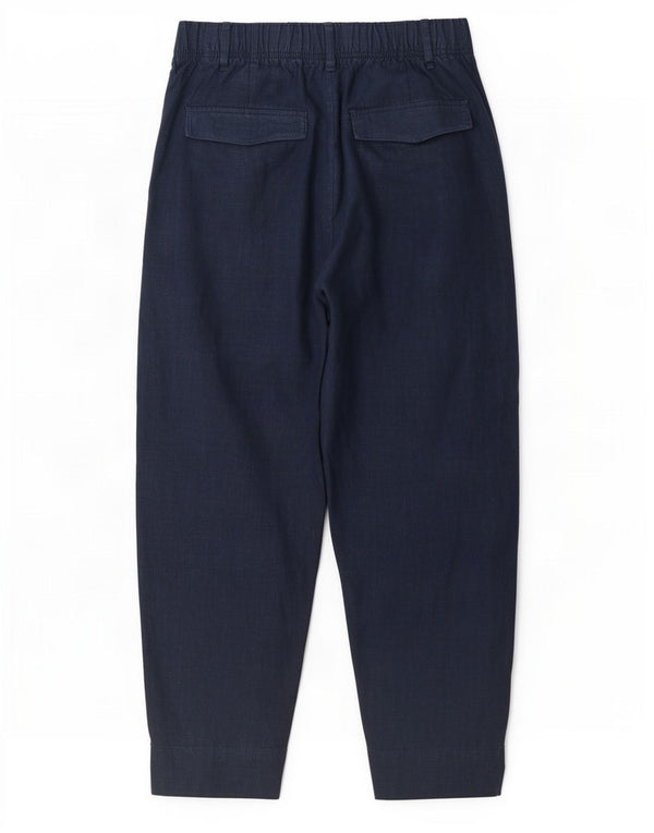 Marks & Spencer Damen-Chinohose mit hoher Taille, UK 10, Größe S, W27, L25, Marineblau B