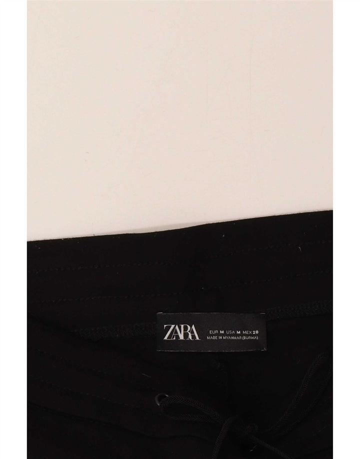 Zara Slim Cargo-Hose für Damen, mittelgroß, W26, L26, schwarze Viskose