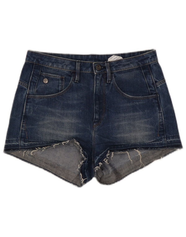 G-Star Damen-Jeansshorts mit hoher Taille, W27, klein, blaue Baumwolle